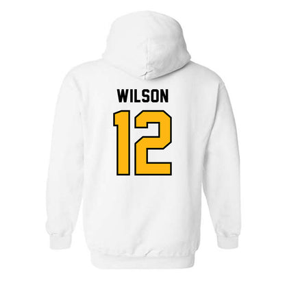 Adelphi - NCAA Men's Basketball : Carter Wilson - Classic Shersey Hooded Sweatshirt-1