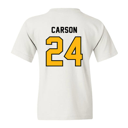 Adelphi - NCAA Men's Basketball : London Carson - Classic Shersey Youth T-Shirt-1