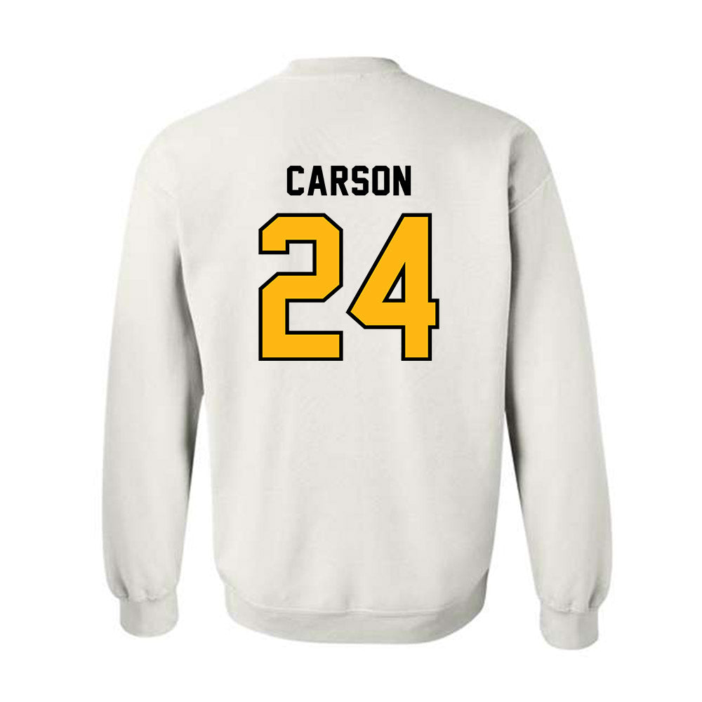 Adelphi - NCAA Men's Basketball : London Carson - Classic Shersey Crewneck Sweatshirt-1