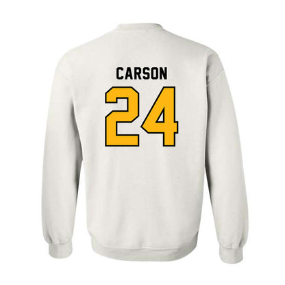 Adelphi - NCAA Men's Basketball : London Carson - Classic Shersey Crewneck Sweatshirt-1
