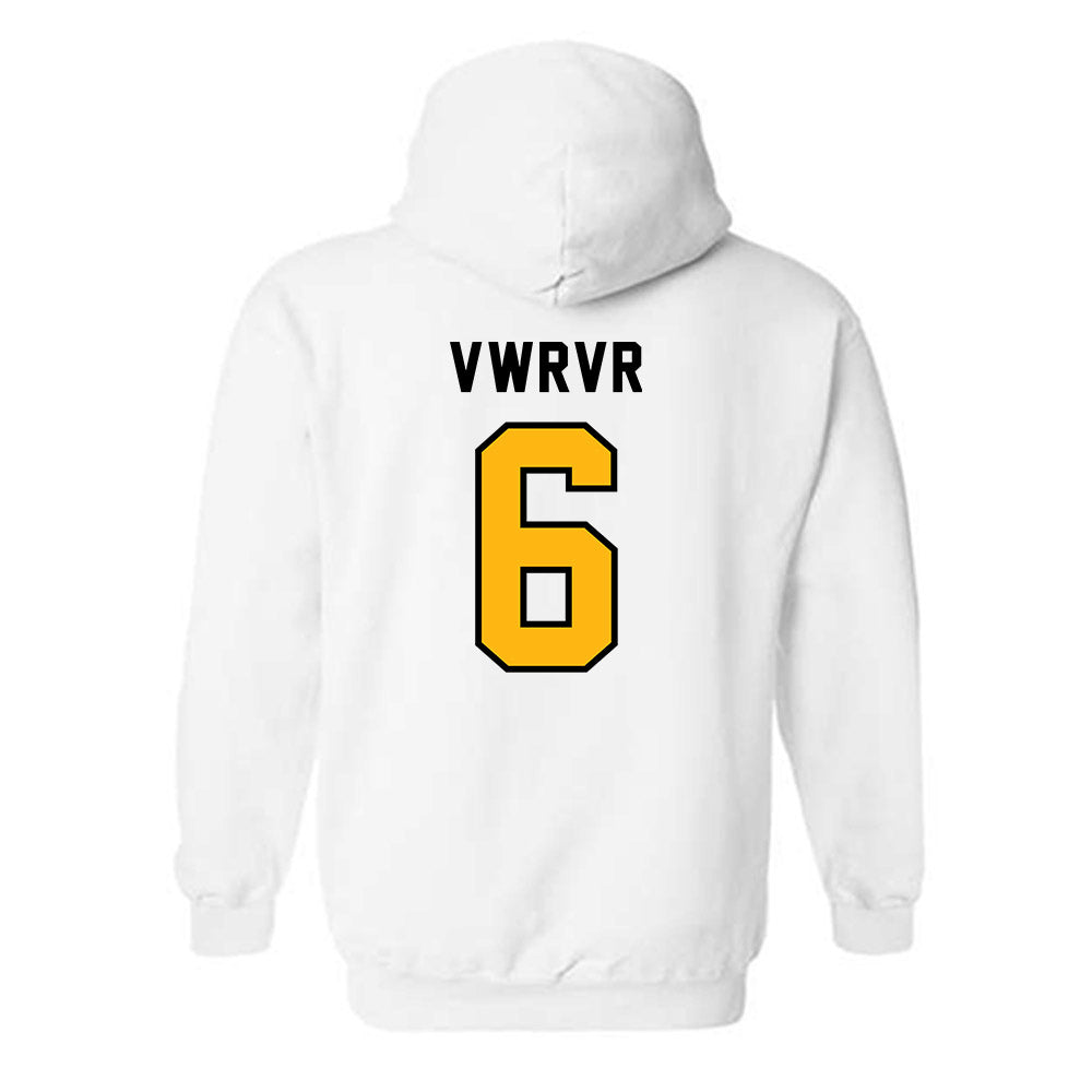 Adelphi - NCAA Men's Basketball : WEFWEF VWRVR - Classic Shersey Hooded Sweatshirt-1