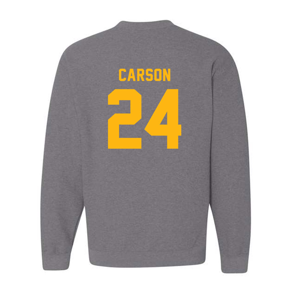 Adelphi - NCAA Men's Basketball : London Carson - Classic Shersey Crewneck Sweatshirt-1