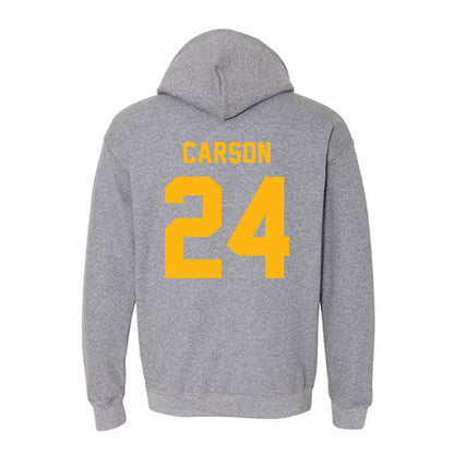 Adelphi - NCAA Men's Basketball : London Carson - Classic Shersey Hooded Sweatshirt-1