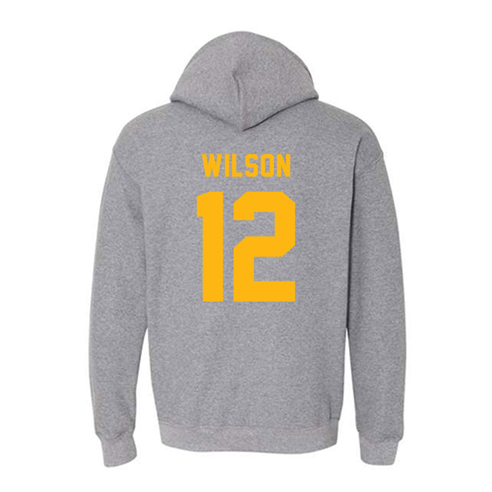 Adelphi - NCAA Men's Basketball : Carter Wilson - Classic Shersey Hooded Sweatshirt-1