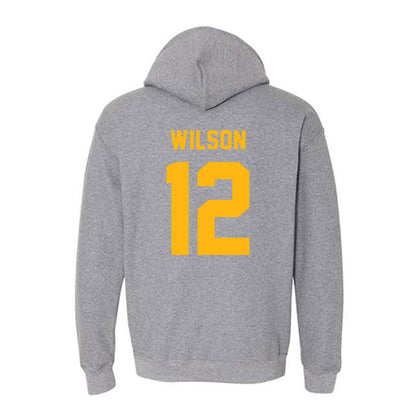 Adelphi - NCAA Men's Basketball : Carter Wilson - Classic Shersey Hooded Sweatshirt-1