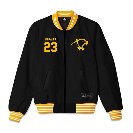 Adelphi - NCAA Women's Basketball : Victoria Morales - Bomber Jacket-0