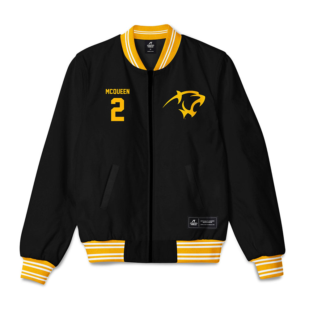 Adelphi - NCAA Men's Basketball : Zakari McQueen - Bomber Jacket-0