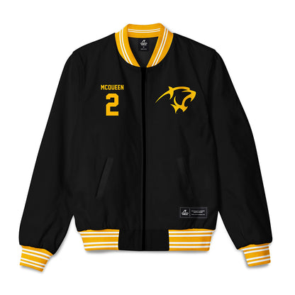 Adelphi - NCAA Men's Basketball : Zakari McQueen - Bomber Jacket-0