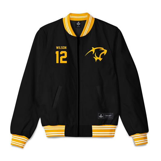 Adelphi - NCAA Men's Basketball : Carter Wilson - Bomber Jacket-0
