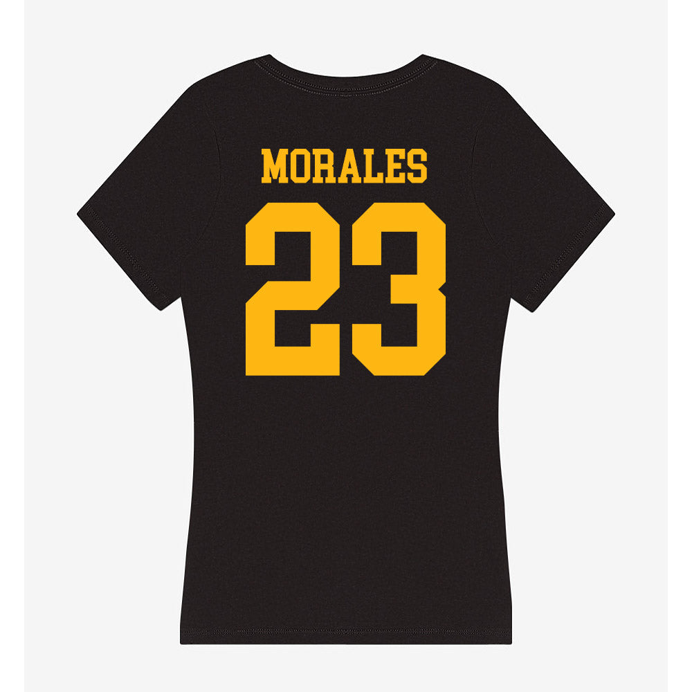 Adelphi - NCAA Women's Basketball : Victoria Morales - Classic Shersey Women's V-Neck T-Shirt-1