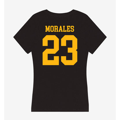 Adelphi - NCAA Women's Basketball : Victoria Morales - Classic Shersey Women's V-Neck T-Shirt-1