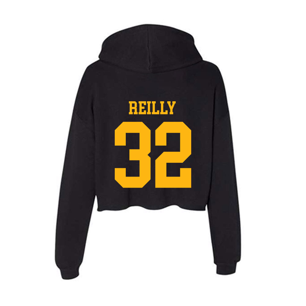 Adelphi - NCAA Men's Lacrosse : Mikey Reilly - Classic Shersey Women's Crop Fleece Hoodie-1