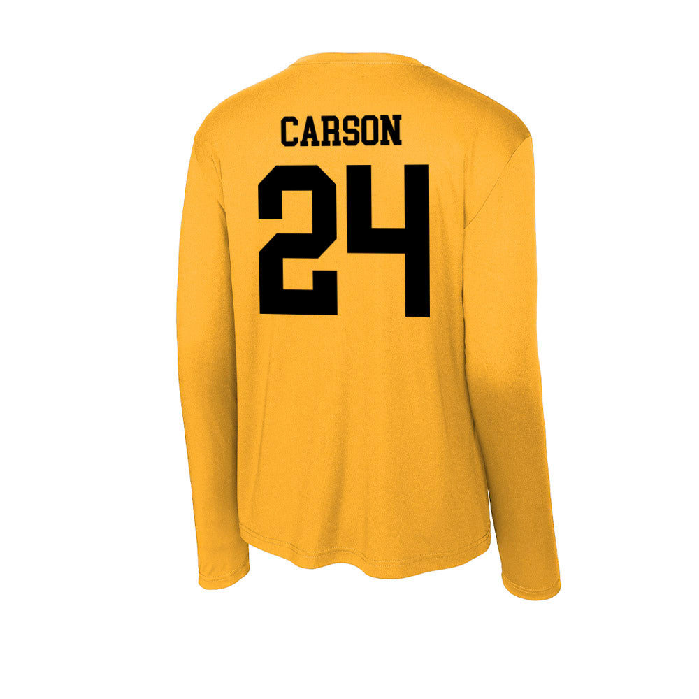 Adelphi - NCAA Men's Basketball : London Carson - Classic Shersey Activewear Long Sleeve T-Shirt-1