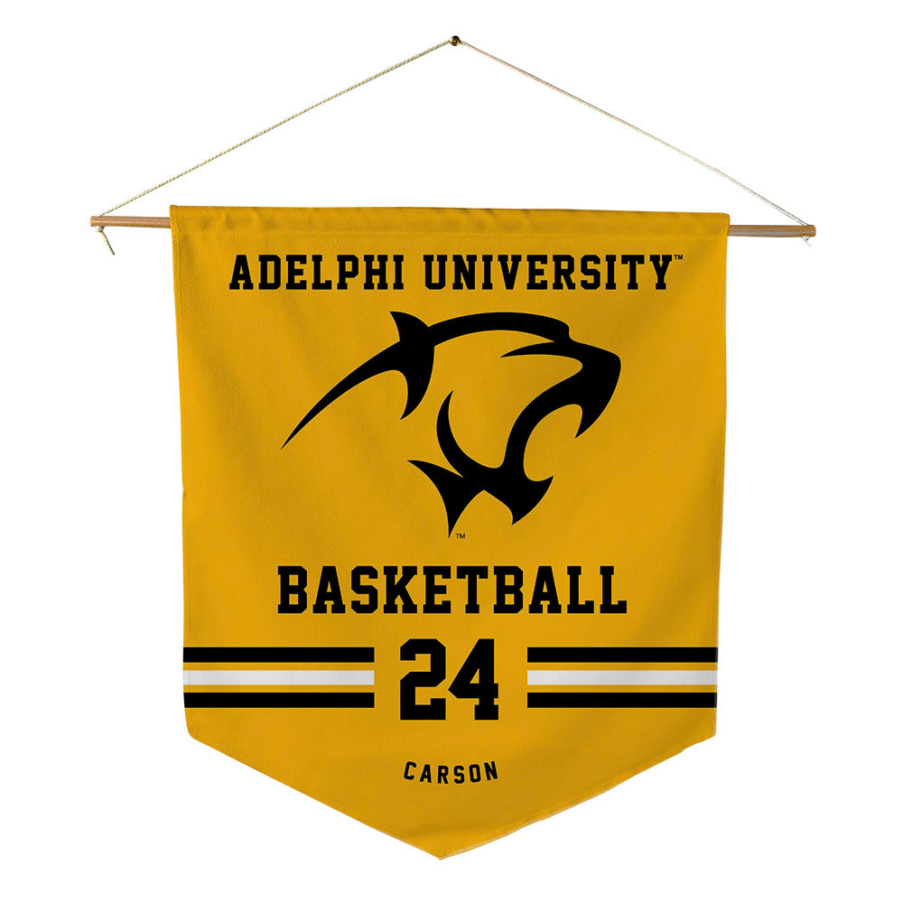 Adelphi - NCAA Men's Basketball : London Carson - Pennant - 18" x 21"-0