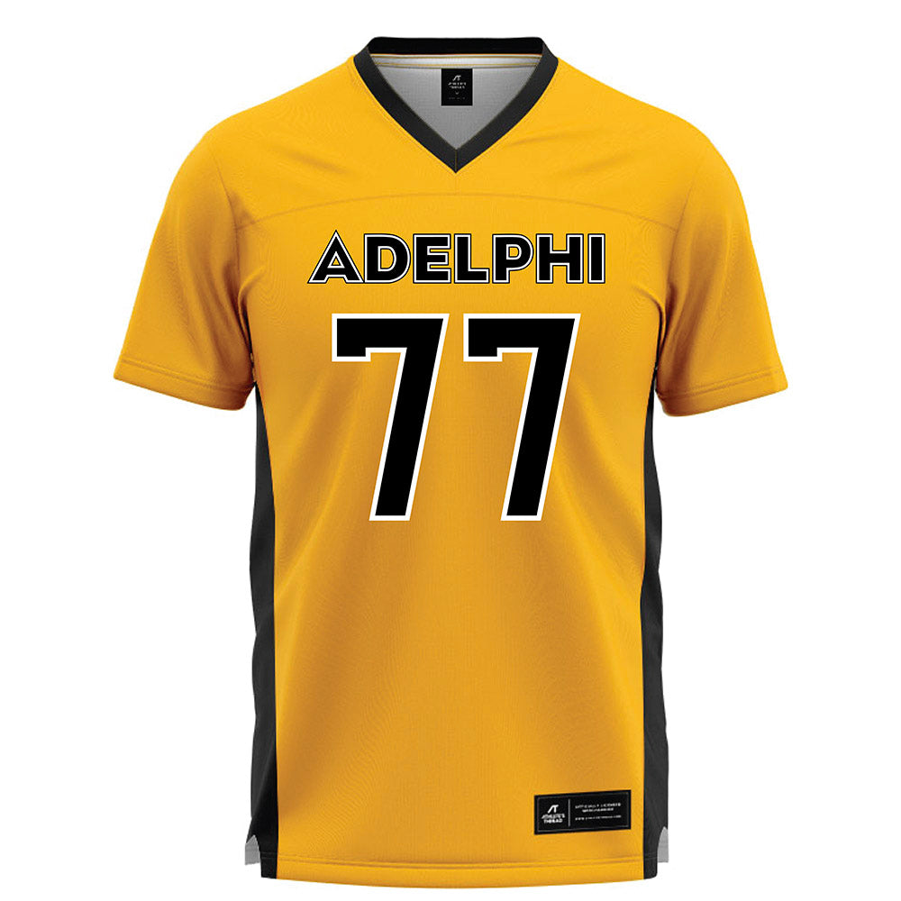 Adelphi - NCAA Men's Lacrosse : Tommy Gentile - Gold Lacrosse Jersey -0