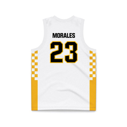 Adelphi - NCAA Women's Basketball : Victoria Morales - White Basketball Jersey-1