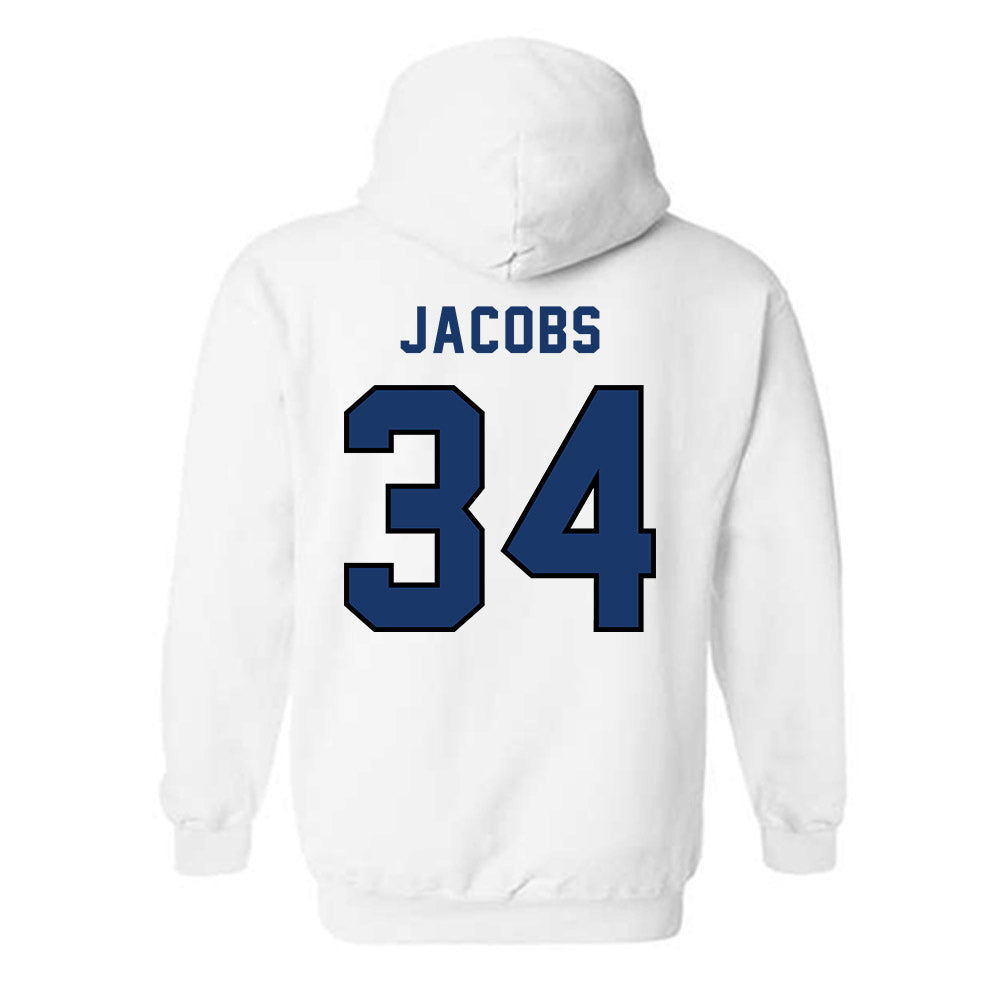 Yeshiva - NCAA Men's Basketball : Nate Jacobs - Classic Shersey Hooded Sweatshirt-1