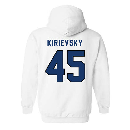 Yeshiva - NCAA Men's Basketball : Alex Kirievsky - Classic Shersey Hooded Sweatshirt-1