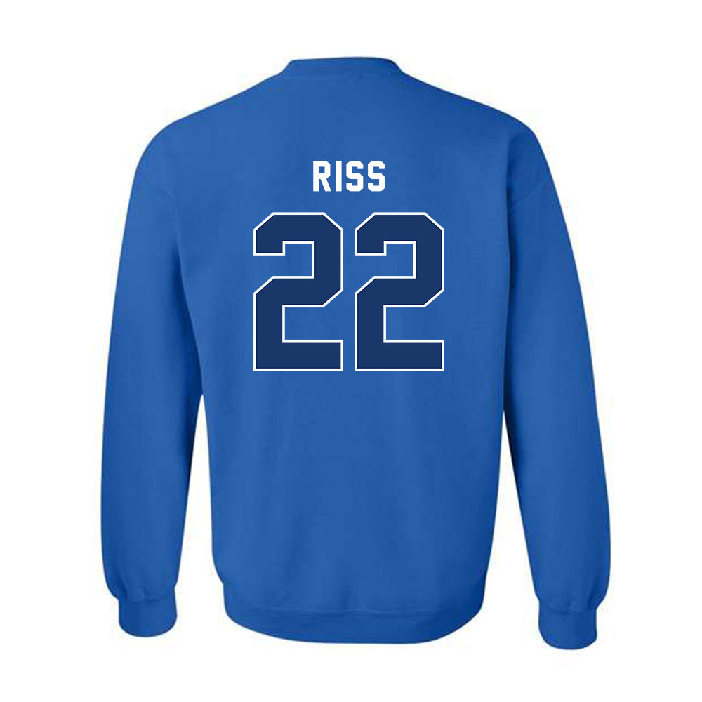 Yeshiva - NCAA Baseball : Ahron Riss - Classic Shersey Crewneck Sweatshirt-1