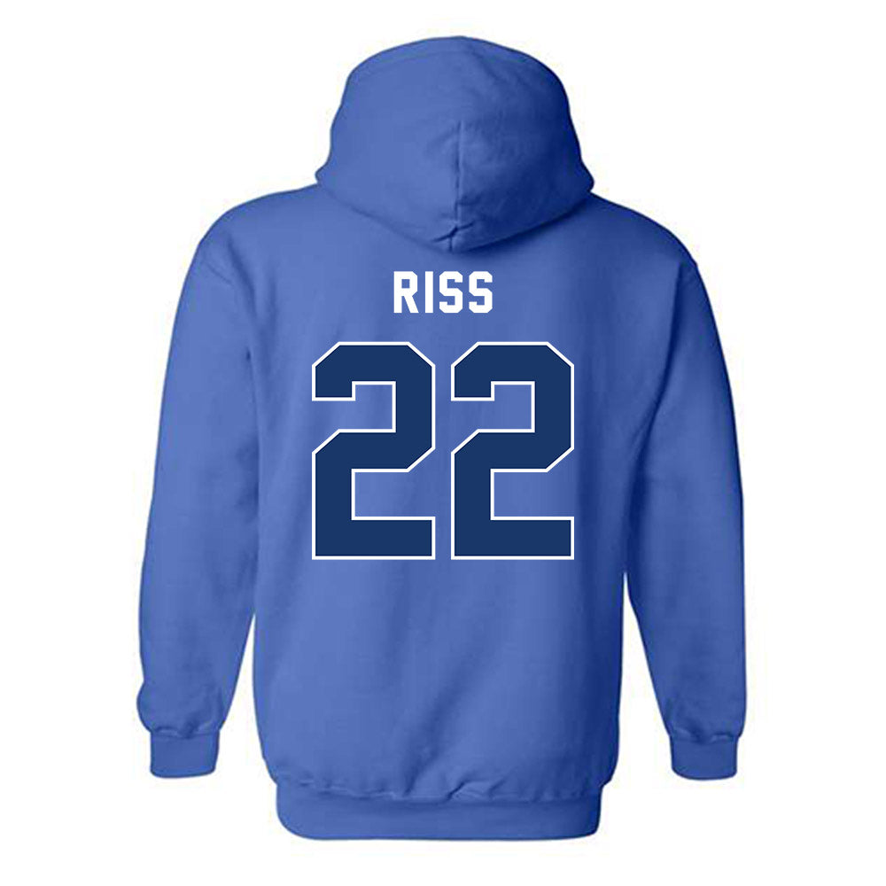 Yeshiva - NCAA Baseball : Ahron Riss - Classic Shersey Hooded Sweatshirt-1
