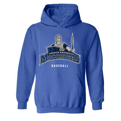 Yeshiva - NCAA Baseball : Ahron Riss - Classic Shersey Hooded Sweatshirt-0