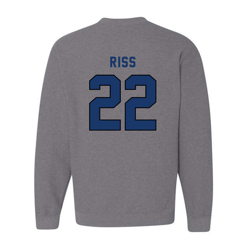Yeshiva - NCAA Baseball : Ahron Riss - Classic Shersey Crewneck Sweatshirt-1