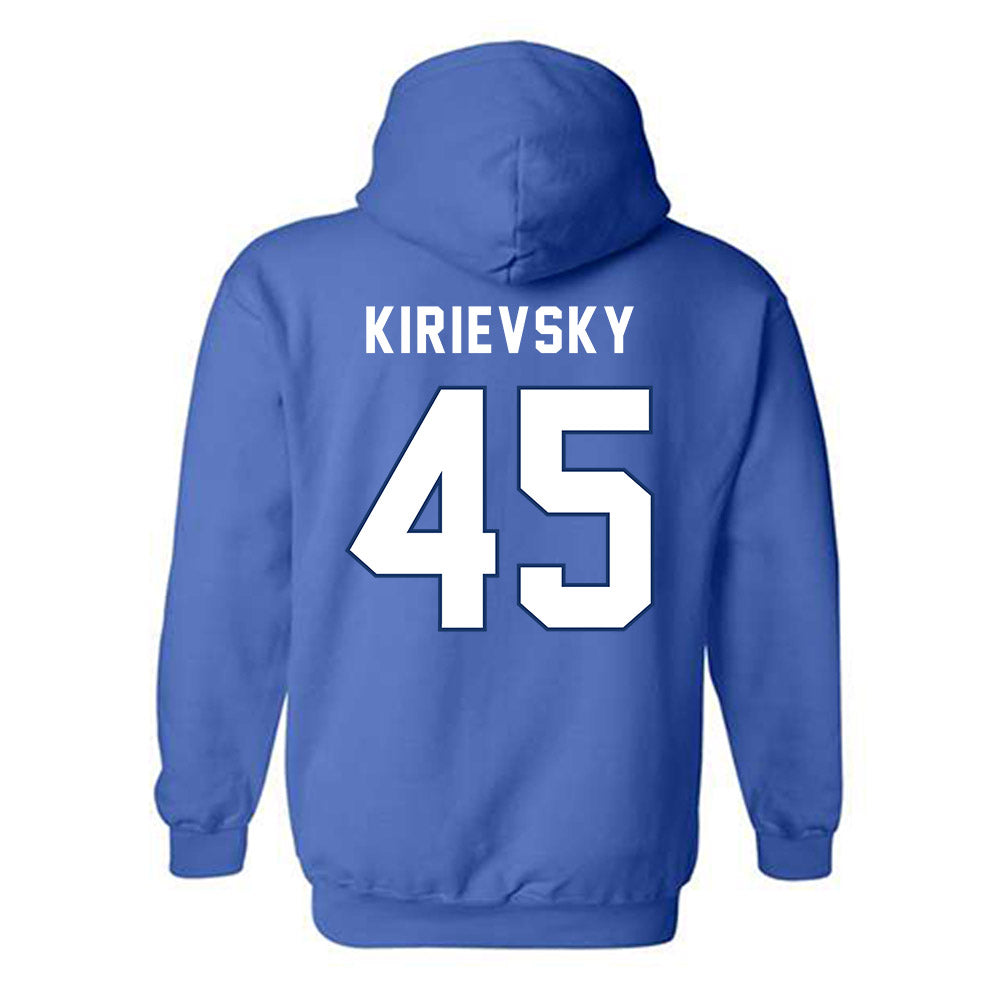 Yeshiva - NCAA Men's Basketball : Alex Kirievsky - Classic Shersey Hooded Sweatshirt-1