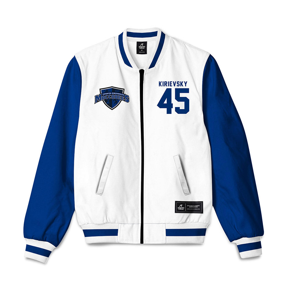 Yeshiva - NCAA Men's Basketball : Alex Kirievsky - Bomber Jacket-0