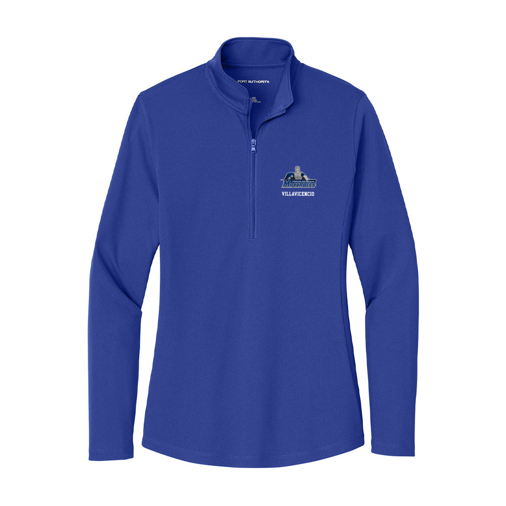 Yeshiva - NCAA Women's Volleyball : Candace Villavicencio - Women's Lightweight Quarter Zip Jacket-0