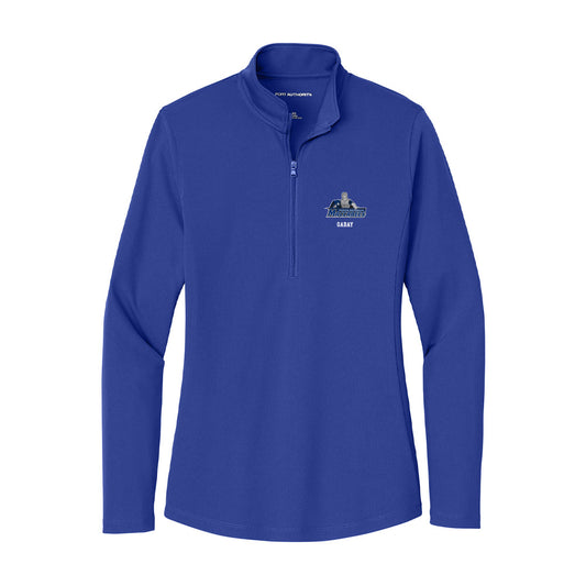 Yeshiva - NCAA Men's Soccer : Abraham Gabay - Women's Lightweight Quarter Zip Jacket-0
