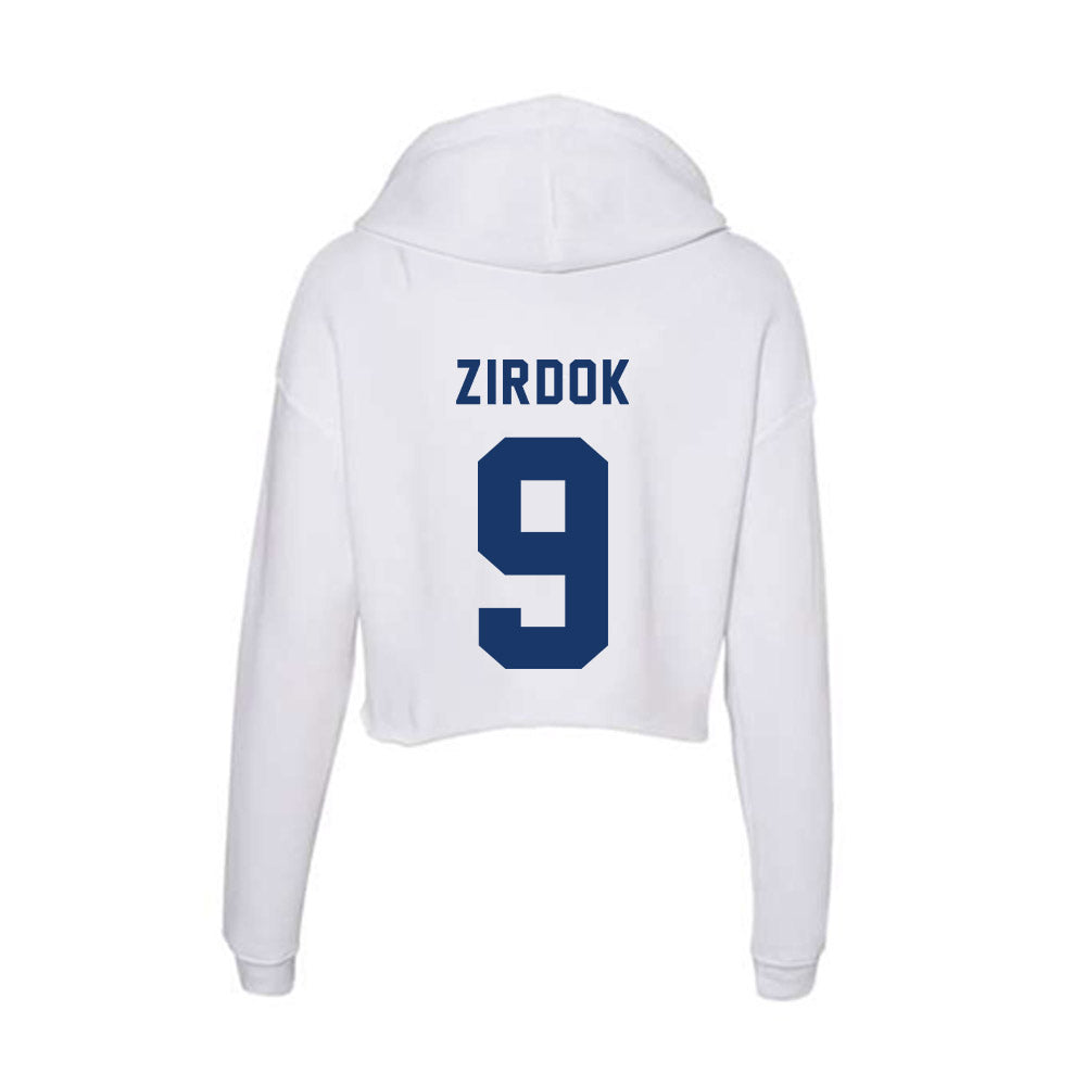 Yeshiva - NCAA Baseball : Eli Zirdok - Classic Shersey Women's Crop Fleece Hoodie-1
