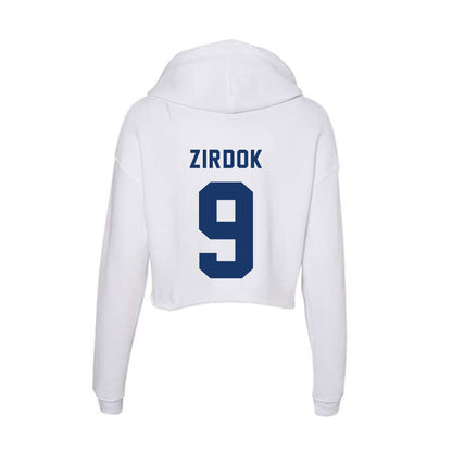 Yeshiva - NCAA Baseball : Eli Zirdok - Classic Shersey Women's Crop Fleece Hoodie-1