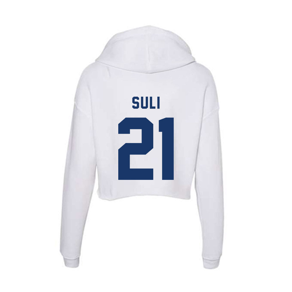 Yeshiva - NCAA Men's Soccer : Eliahu Suli - Classic Shersey Women's Crop Fleece Hoodie-1