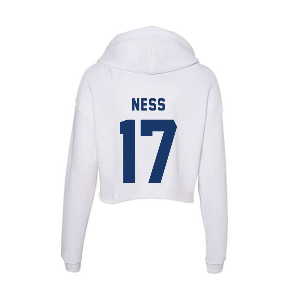 Yeshiva - NCAA Baseball : Gavi Ness - Classic Shersey Women's Crop Fleece Hoodie-1
