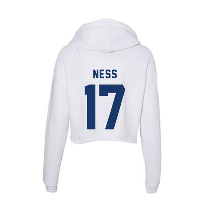 Yeshiva - NCAA Baseball : Gavi Ness - Classic Shersey Women's Crop Fleece Hoodie-1