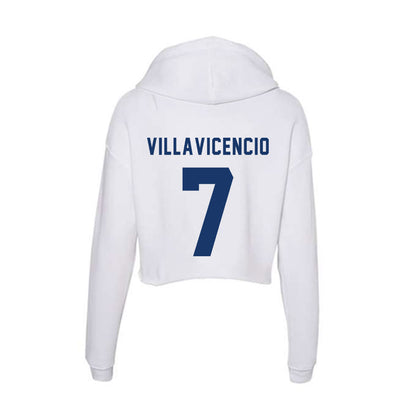 Yeshiva - NCAA Women's Volleyball : Candace Villavicencio - Classic Shersey Women's Crop Fleece Hoodie-1