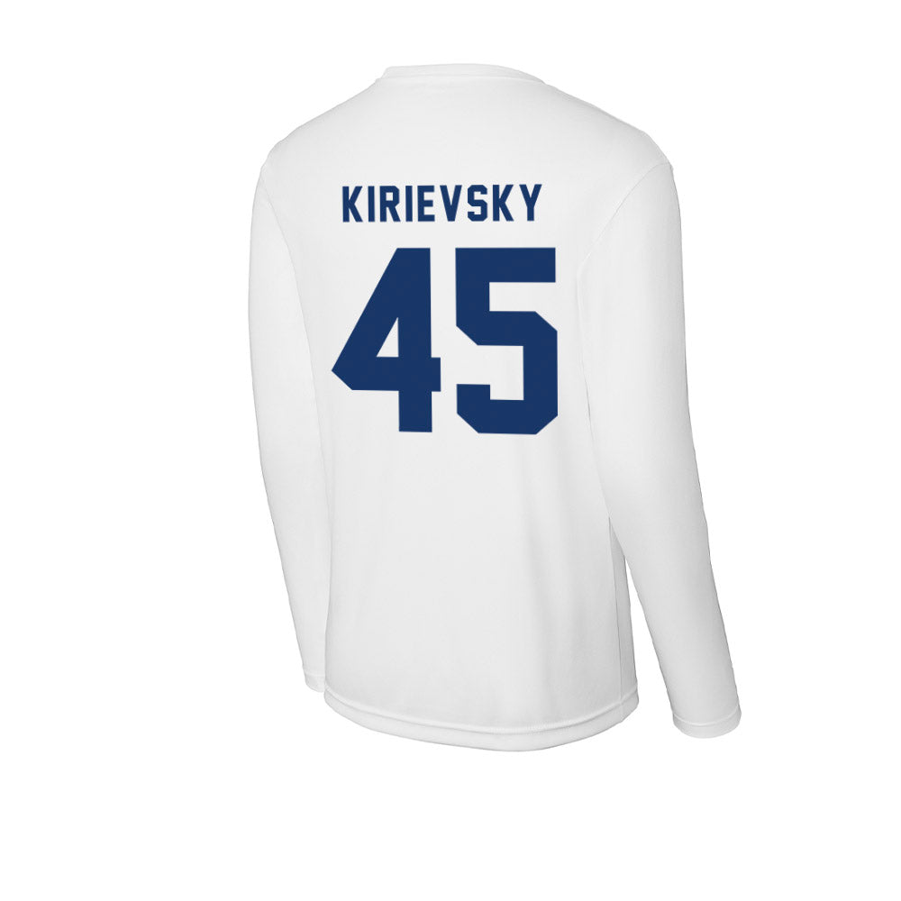 Yeshiva - NCAA Men's Basketball : Alex Kirievsky - Classic Shersey Activewear Long Sleeve T-Shirt-1