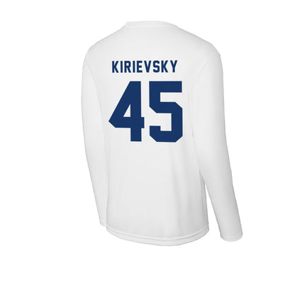 Yeshiva - NCAA Men's Basketball : Alex Kirievsky - Classic Shersey Activewear Long Sleeve T-Shirt-1