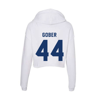 Yeshiva - NCAA Baseball : Izzy Gober - Classic Shersey Women's Crop Fleece Hoodie-1