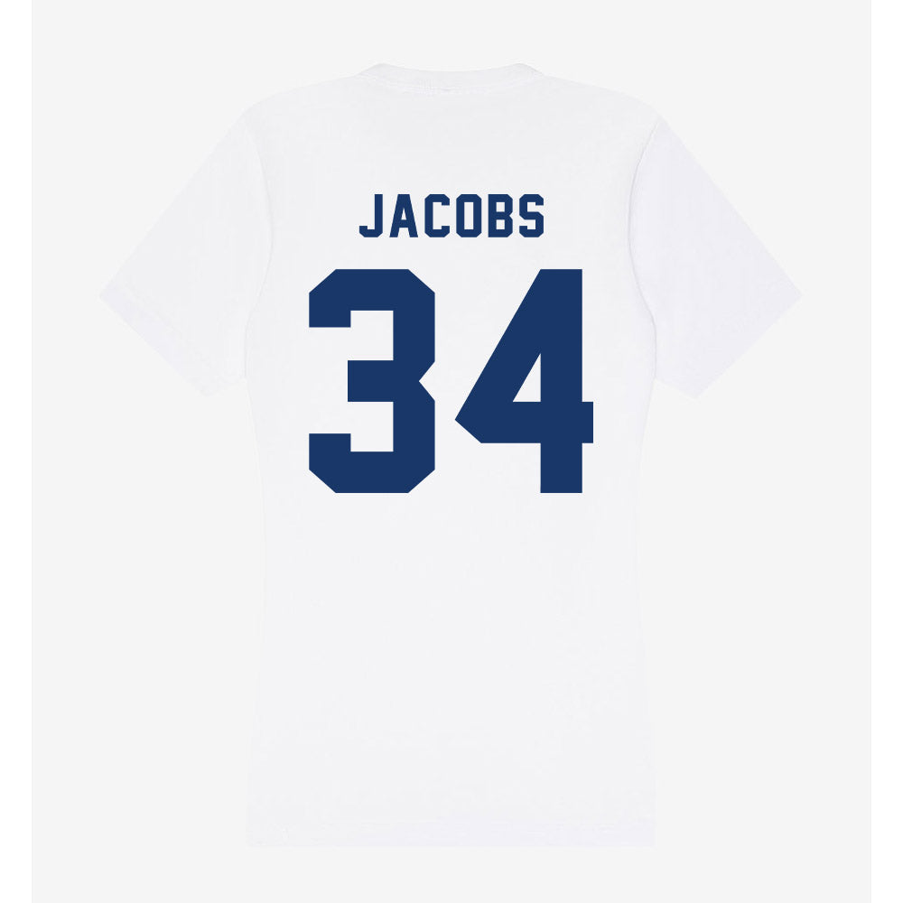 Yeshiva - NCAA Men's Basketball : Nate Jacobs - Classic Shersey Women's V-Neck T-Shirt-1