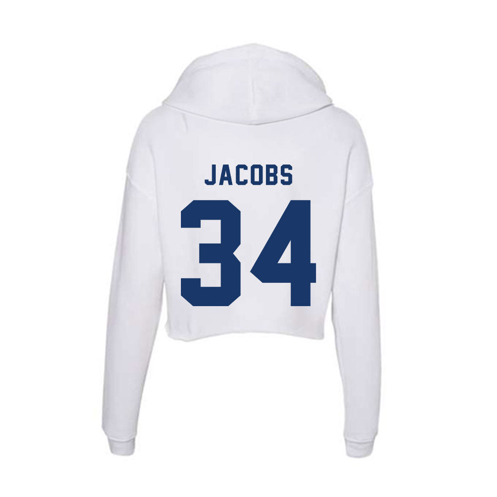 Yeshiva - NCAA Men's Basketball : Nate Jacobs - Classic Shersey Women's Crop Fleece Hoodie-1
