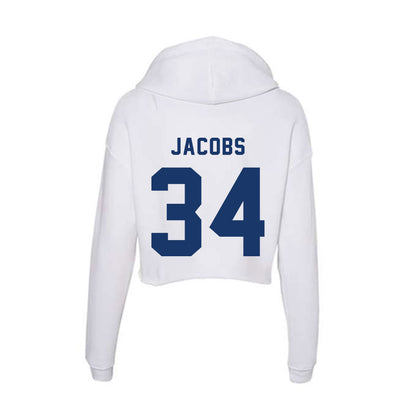Yeshiva - NCAA Men's Basketball : Nate Jacobs - Classic Shersey Women's Crop Fleece Hoodie-1