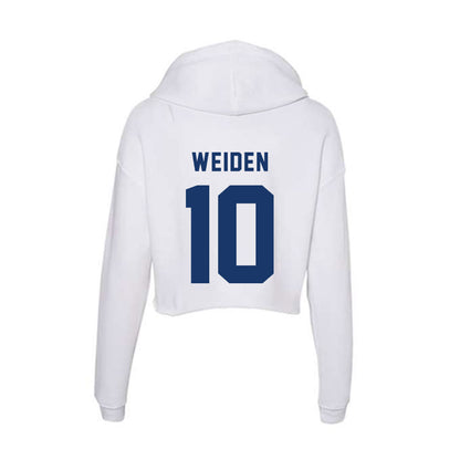 Yeshiva - NCAA Baseball : Aharon Weiden - Classic Shersey Women's Crop Fleece Hoodie-1