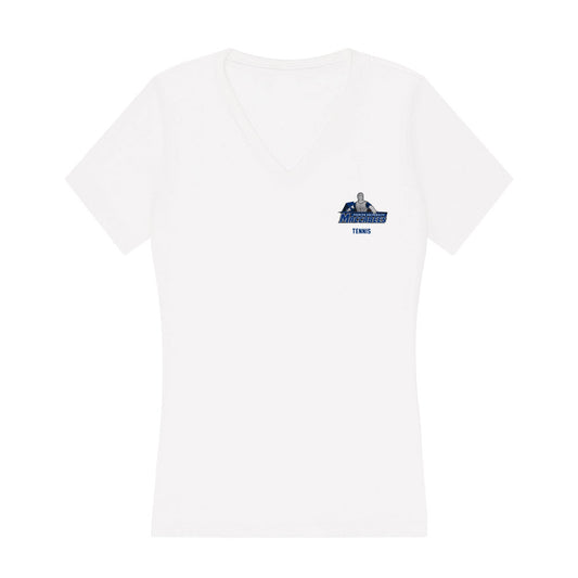 Yeshiva - NCAA Men's Tennis : Jeremiah Schwartz - Classic Shersey Women's V-Neck T-Shirt-0