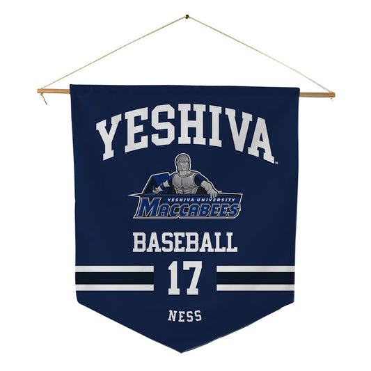 Yeshiva - NCAA Baseball : Gavi Ness - Pennant - 18" x 21"-0