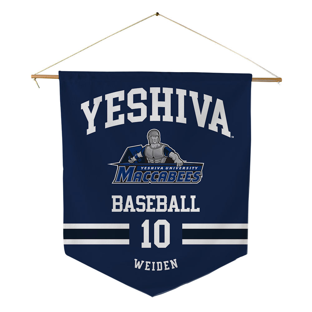 Yeshiva - NCAA Baseball : Aharon Weiden - Pennant - 18" x 21"-0