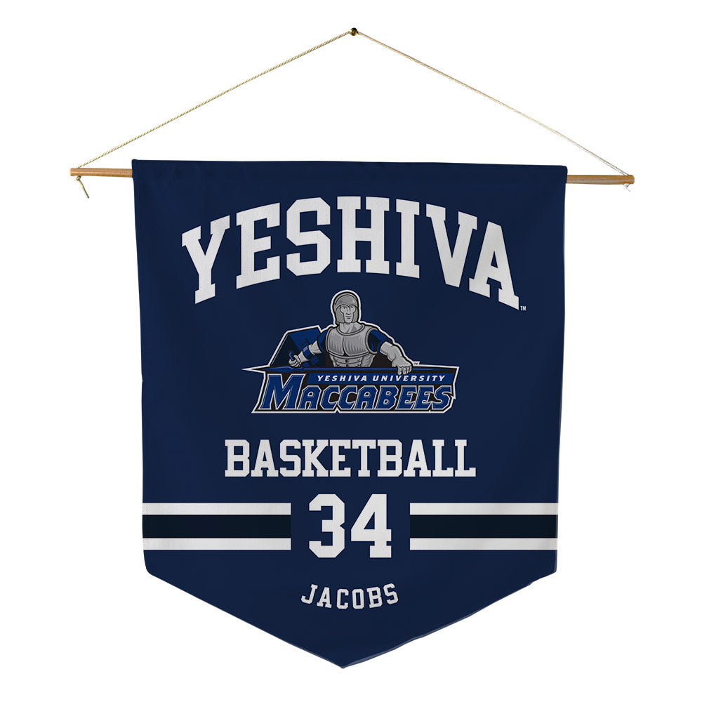 Yeshiva - NCAA Men's Basketball : Nate Jacobs - Pennant - 18" x 21"-0