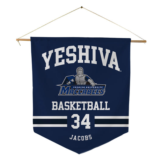 Yeshiva - NCAA Men's Basketball : Nate Jacobs - Pennant - 18" x 21"-0