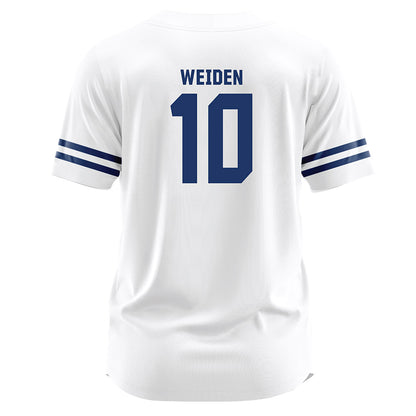 Yeshiva - NCAA Baseball : Aharon Weiden - White Jersey-1