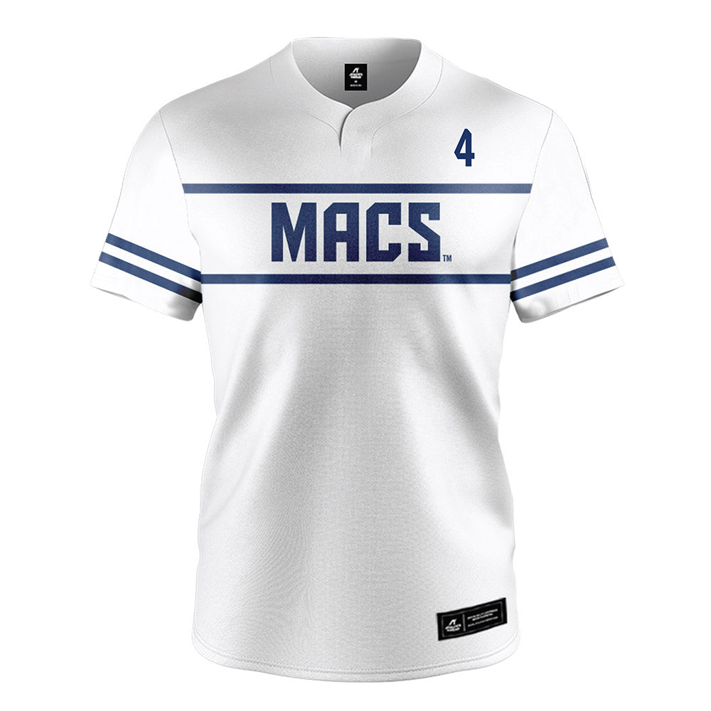 Yeshiva - NCAA Baseball : Lior Bongart - White Jersey-0